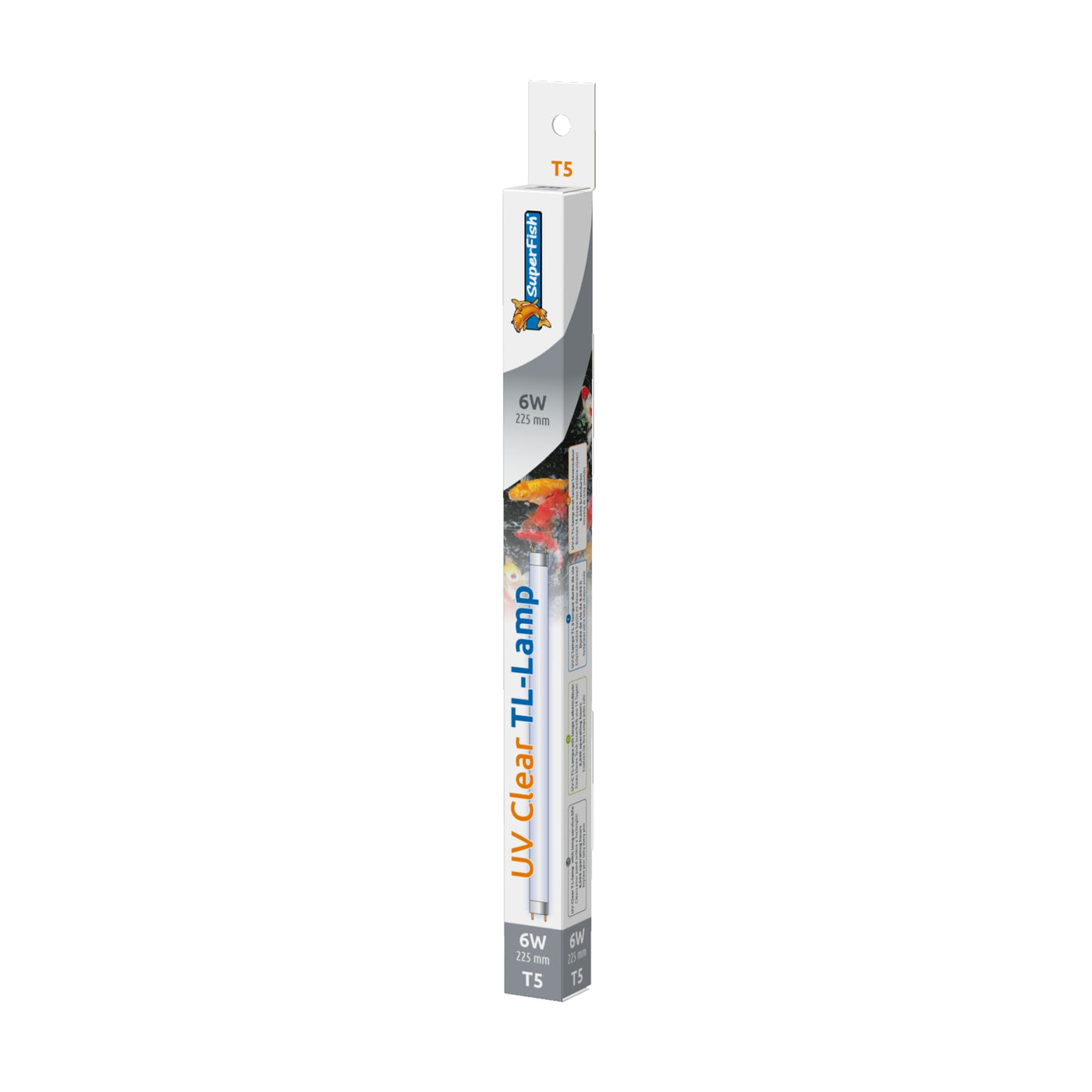Superfish UV TL Lamp 6W T5 22,5 cm - UV-C vervangingslamp voor vijverfilters - 8715897308314 SF UV TL LAMP 6W T5 22,5CM 3D