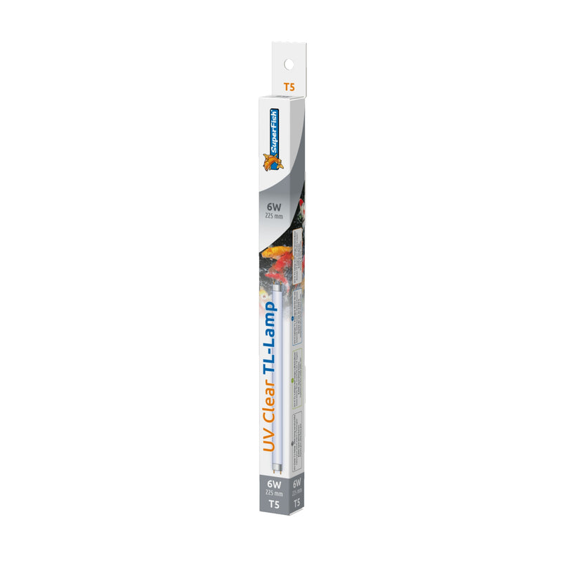 Superfish UV TL Lamp 6W T5 22,5 cm - UV-C vervangingslamp voor vijverfilters - 8715897308314 SF UV TL LAMP 6W T5 22,5CM 3D, detailaanzicht Onderdeel UV-C