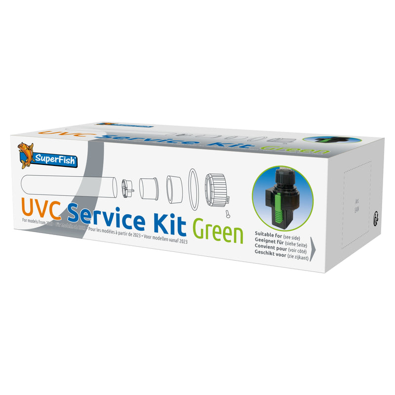 Superfish UV Service Kit 11-18 watt - O-ringen en afdichtingen voor groen model tot 2023 - 8715897345036 SF UV 11 18 WATT SERVICE KIT GREEN 3D, detailaanzicht Onderdeel UV-C