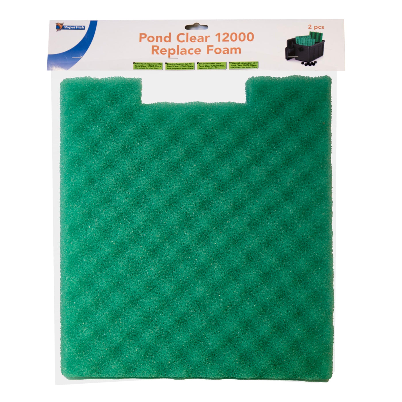 Superfish Pondclear 12000 vervangschuim 2 stuks - filterschuim voor Pondclear 12000