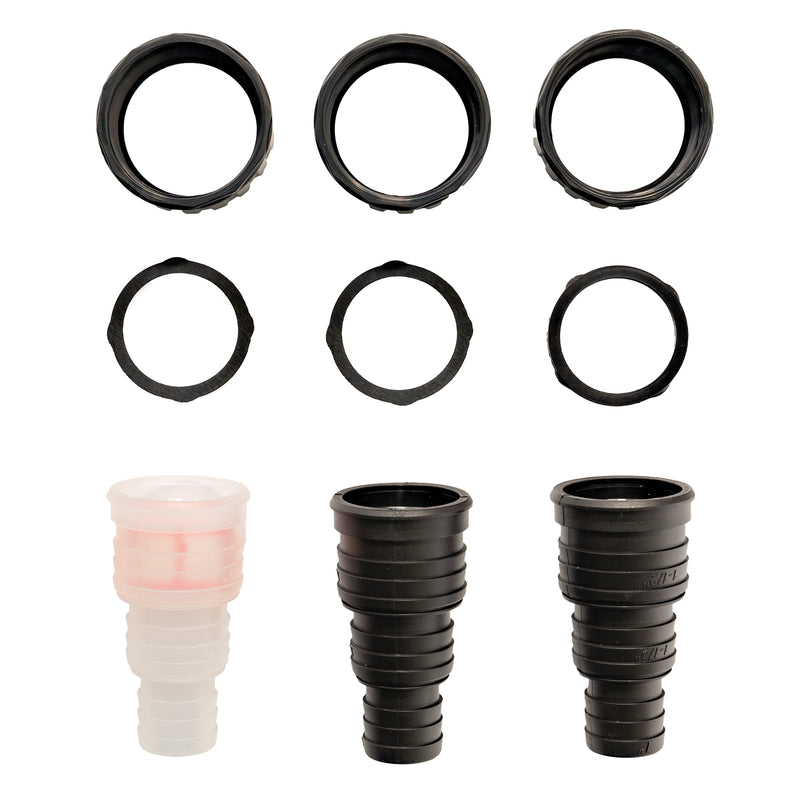 Superfish Tule en Ring Topclear 10-18 (25/40mm) - slangaansluiting voor drukfilter, Filtermedium bij Vijvercentrum