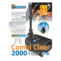 Superfish Combi Clear 2000 4-in-1 onderwaterfilter met UVC en fontein, miniatuur 1