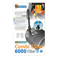 Superfish Combi Clear 6000 4-in-1 onderwaterfilter met UVC en fontein - 8715897308246 SF COMBI CLEAR 6000 FRONT2, miniatuur 4
