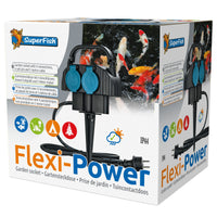 Superfish Flexi Power Stekkerdoos 5 meter - buitenstekkerdoos voor vijverapparatuur - 8715897020971 SUPERFISH FLEXIPOWER (NOT AVAILABLE IN UK) 3D, miniatuur 3