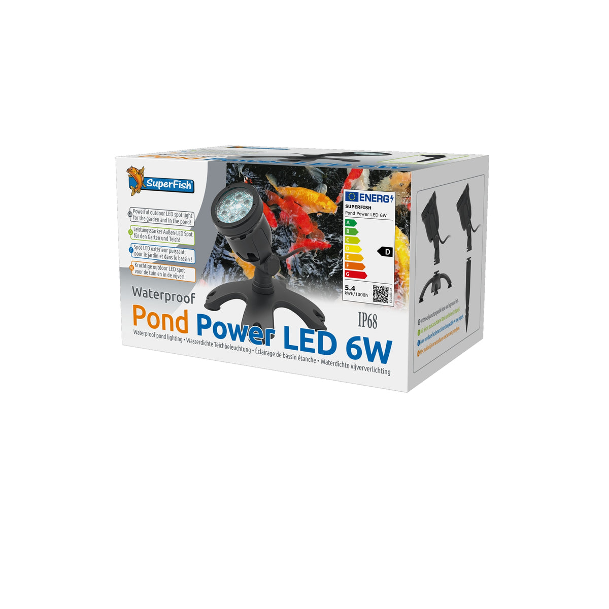 Superfish Pond Power LED 6W - Onderwaterspot voor vijvers - 8715897316906 SF POND POWER LED 6W 3D