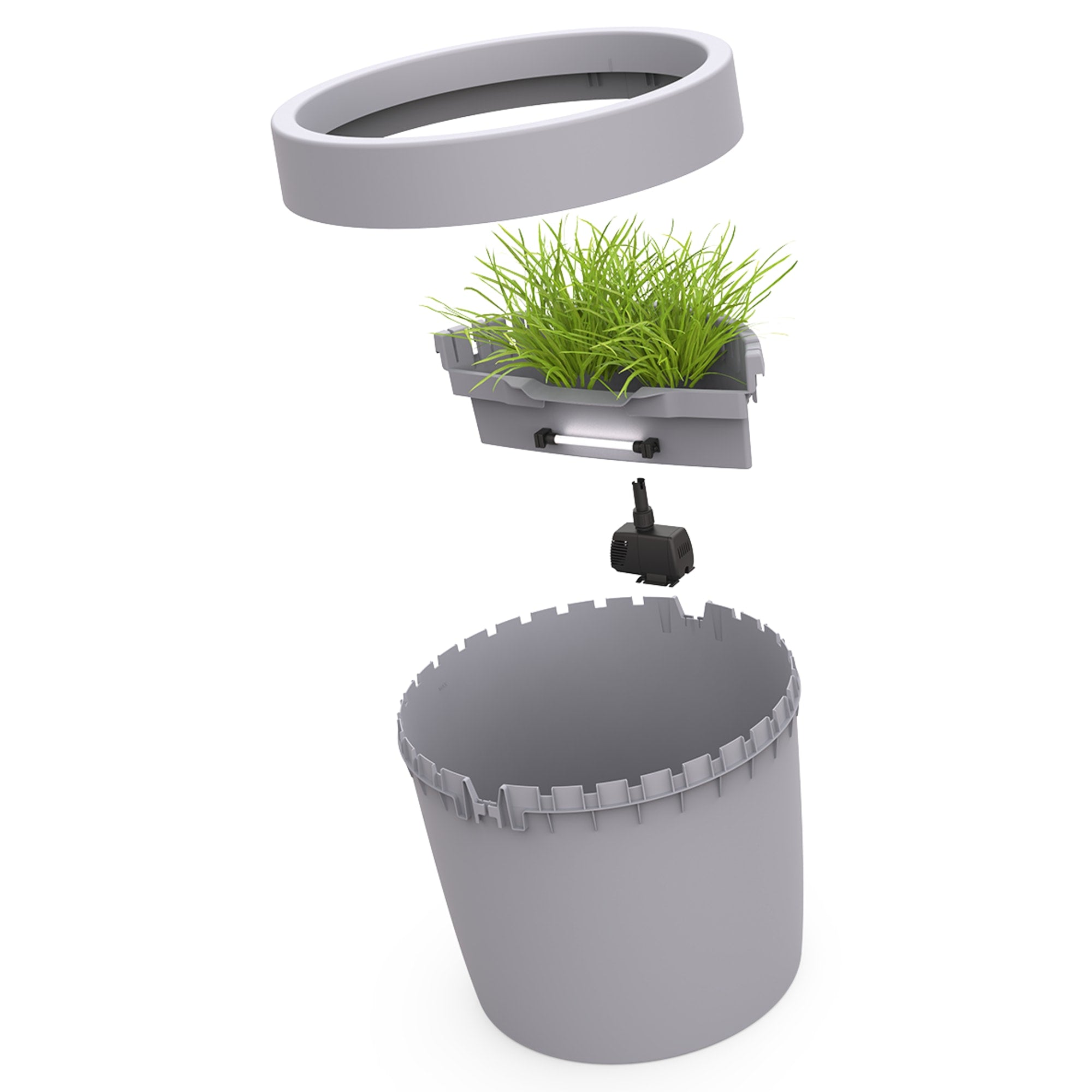 Superfish Patio Cascade Pond - compacte terras-vijver met waterval en ingebouwde pomp - 8715897338632 SUPERFISH PATIO CASCADE POND PRODUCT