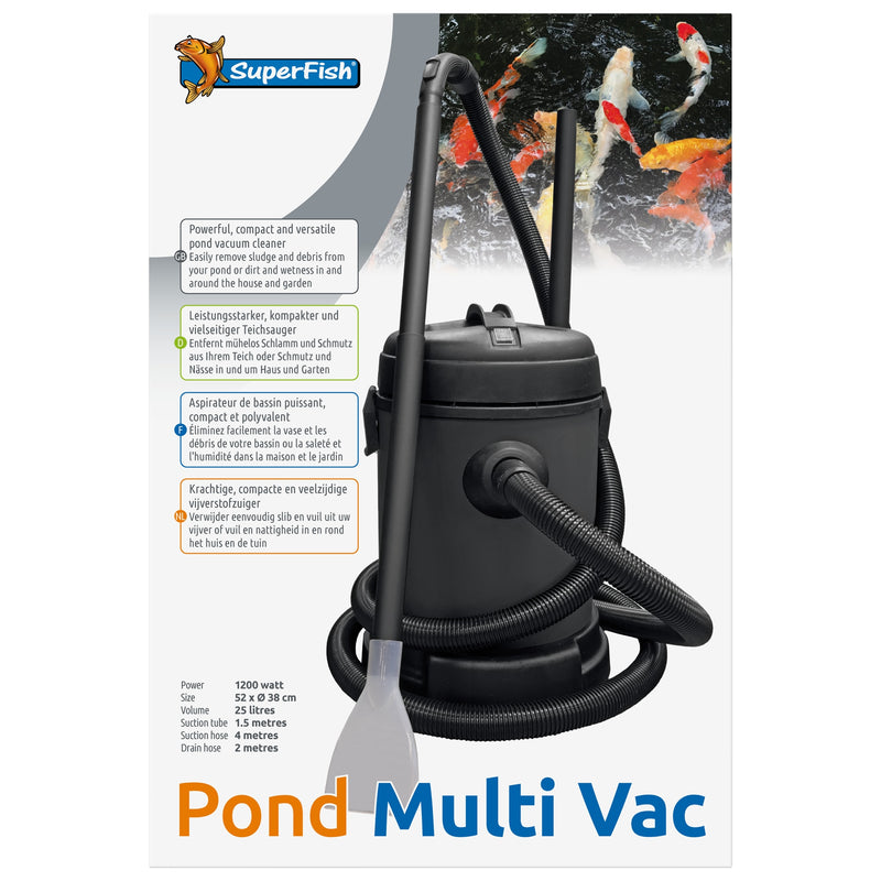 Superfish - Pond Multi Vac 1200W, Vijverstofzuigers bij Vijvercentrum