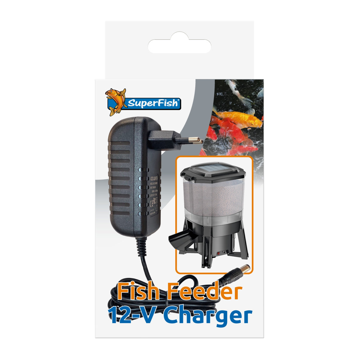 Superfish Solar Fish Feeder oplader - adapter voor voederautomaat