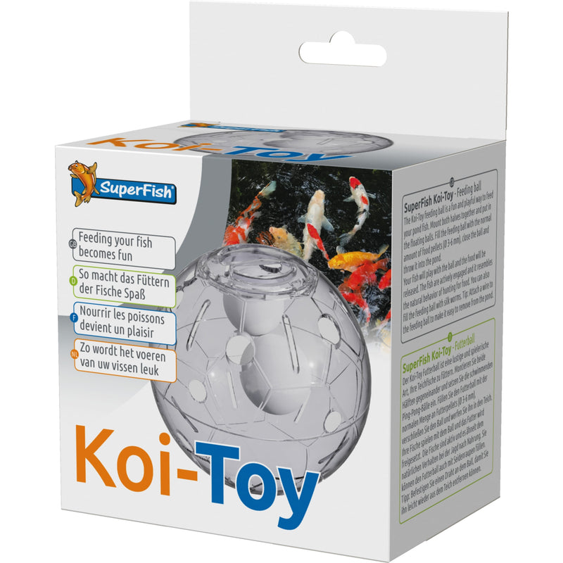 Superfish Koi-Toy voerbal - Drijvende voerbal voor interactief koivoeren - 8715897338694 SUPERFISH KOI TOY 3D, afbeelding 3 Vijverbenodigdheid