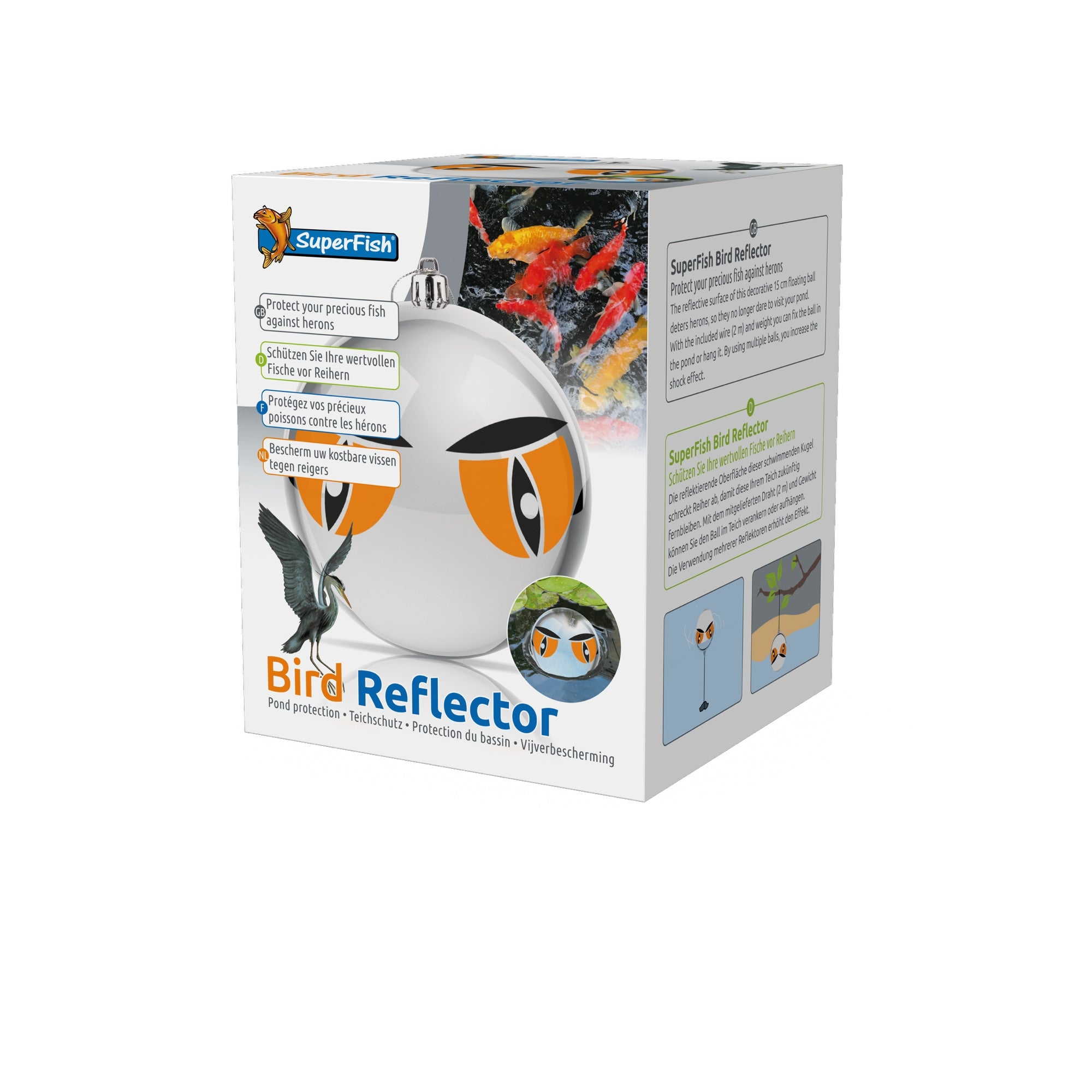 Superfish Bird Reflector - reigerbescherming door lichtreflectie - 8715897300189 SF BIRD REFLECTOR 3D