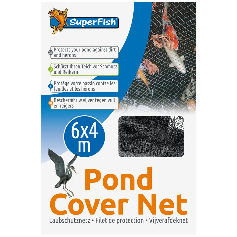 Superfish Vijverafdeknet 6 x 4 meter + 14 pinnen, Vijvernet bij Vijvercentrum