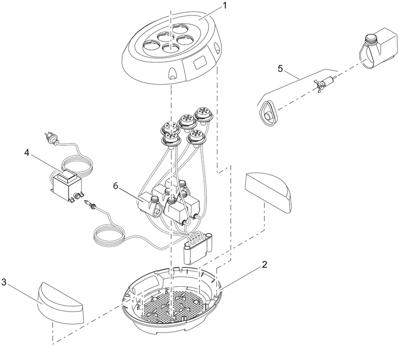 Oase Trafo DE-45-12W Water Starlet - Vervangende transformator met 1 uitlaat productafbeelding, detailaanzicht Onderdelen