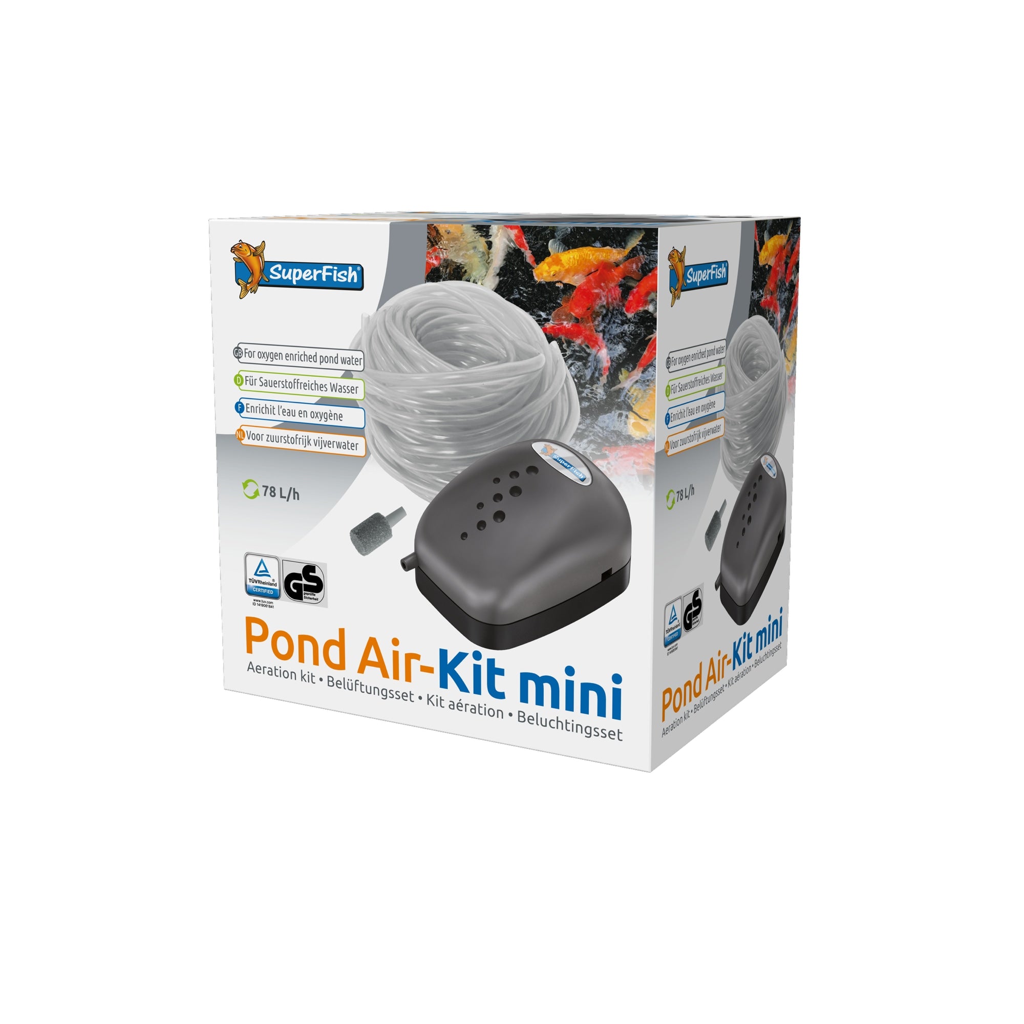 Superfish Vijverbeluchtingsset Mini - 8715897030192 SF POND AERATION SET MINI 3D