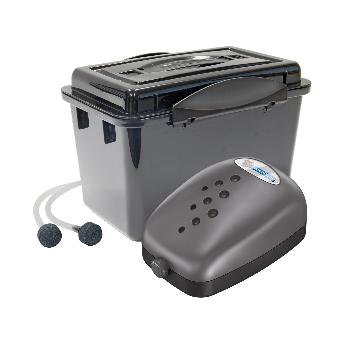 Superfish Air-Box Nr.2 - Weersbestendige vijver luchtpomp (240 L/u) - 8715897025440 SF AIR BOX NR.2 PRODUCT