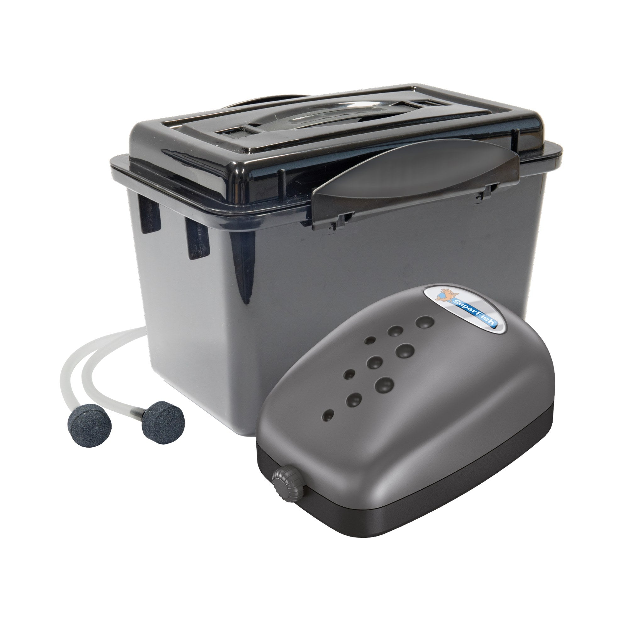 Superfish Air-Box Nr.2 - Weersbestendige vijver luchtpomp (240 L/u) - 8715897025440 SF AIR BOX NR.2 PRODUCT