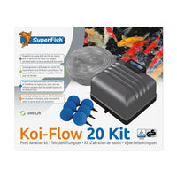 Superfish Koi Flow 20 beluchtingsset - complete luchtpomp met 20 l/min voor vijvers tot 8.000 liter, miniatuur 1