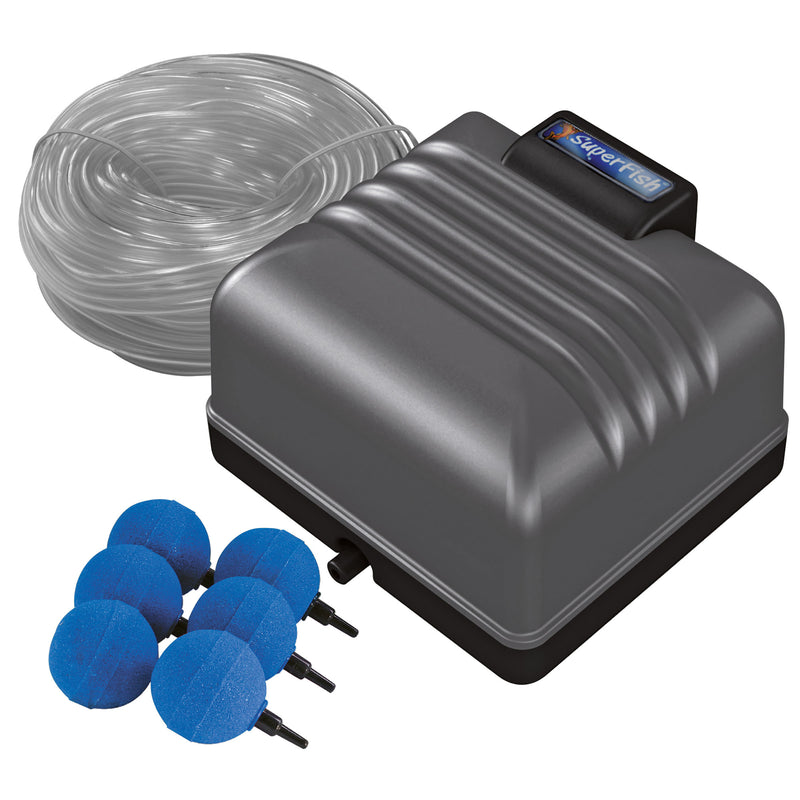 Superfish Koi Flow 30 Beluchtingsset - professionele vijverbeluchting - 8715897158803 SF KOI FLOW 30 PROFESSIONAL AERATION SET PRODUCT, detailaanzicht Luchtpomp