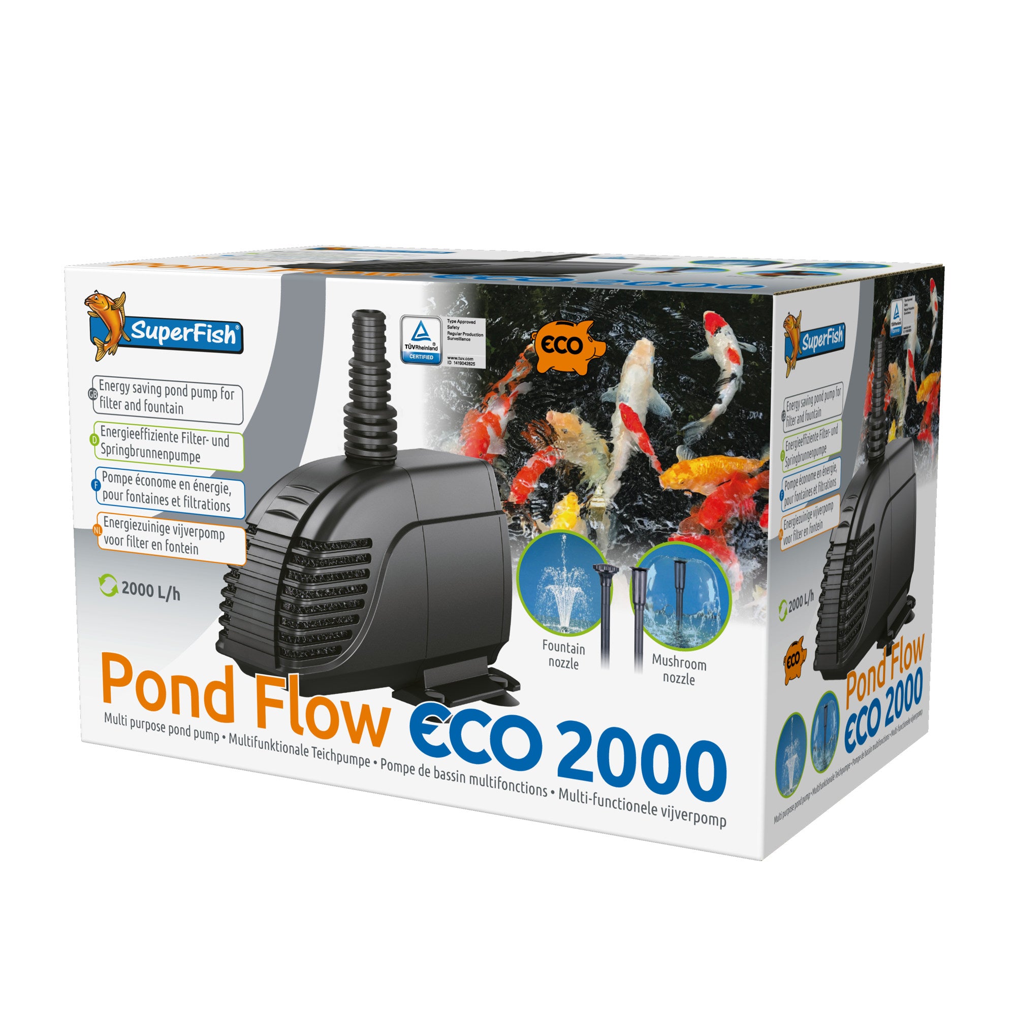 Superfish - Pond Flow Eco 2000 - 8715897044090 SUPERFISH POND FLOW ECO 2000 3D