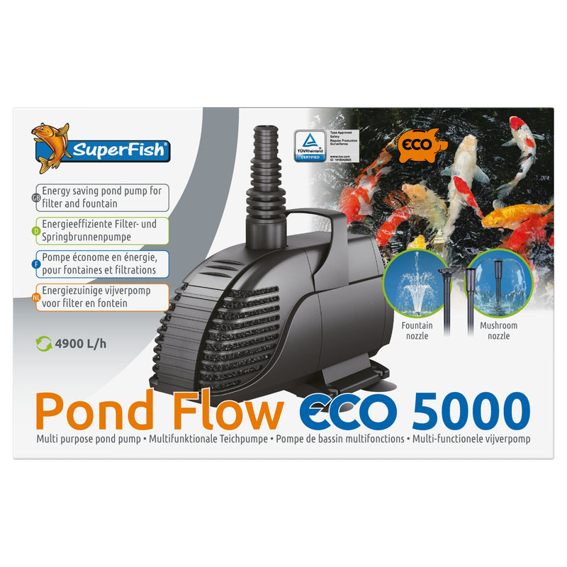Superfish Pond Flow ECO 5000 Vijverpomp 4.900 L/h, Vijverpomp bij Vijvercentrum