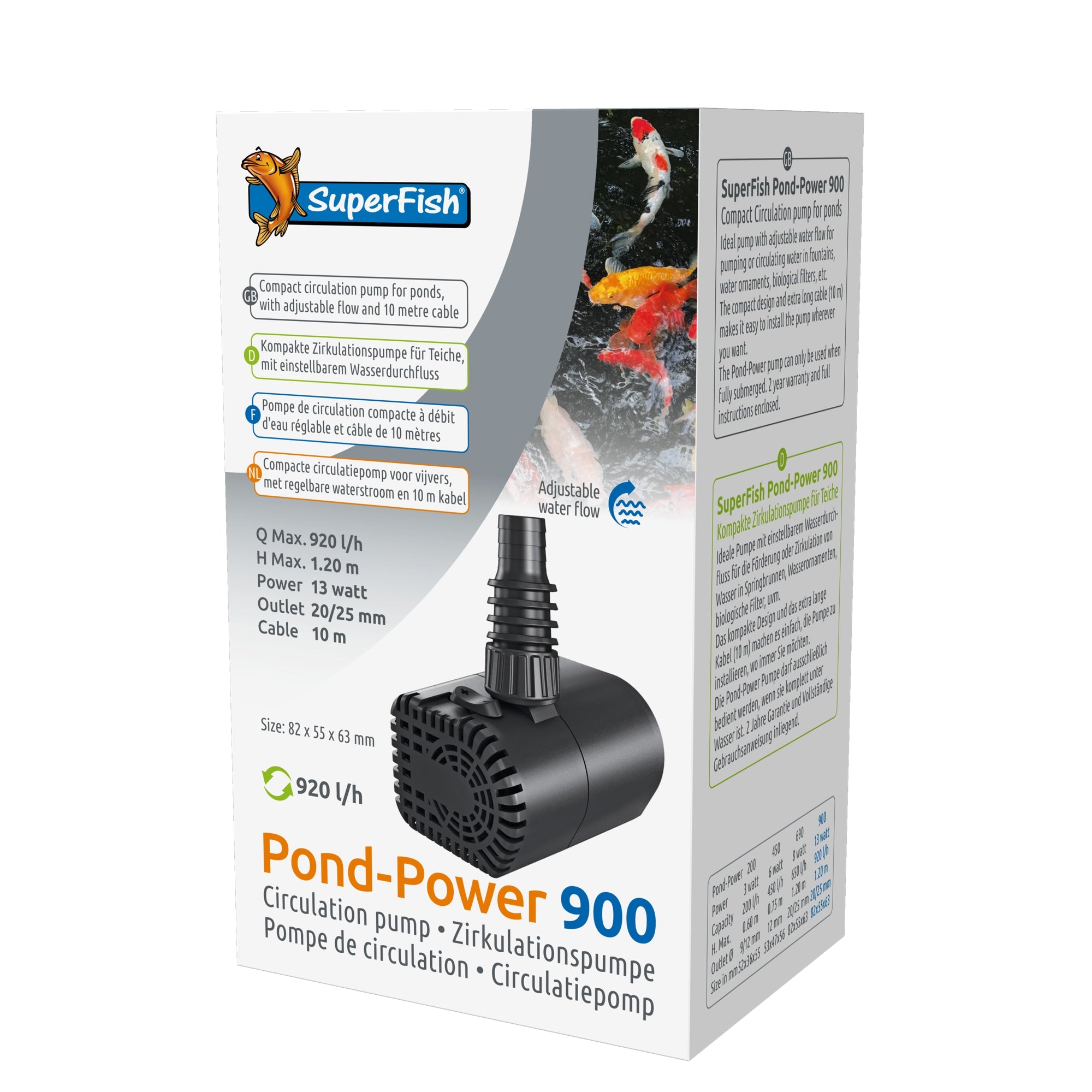 Superfish Pondpower 900 - 8715897308284 SF PONDPOWER 900 3D