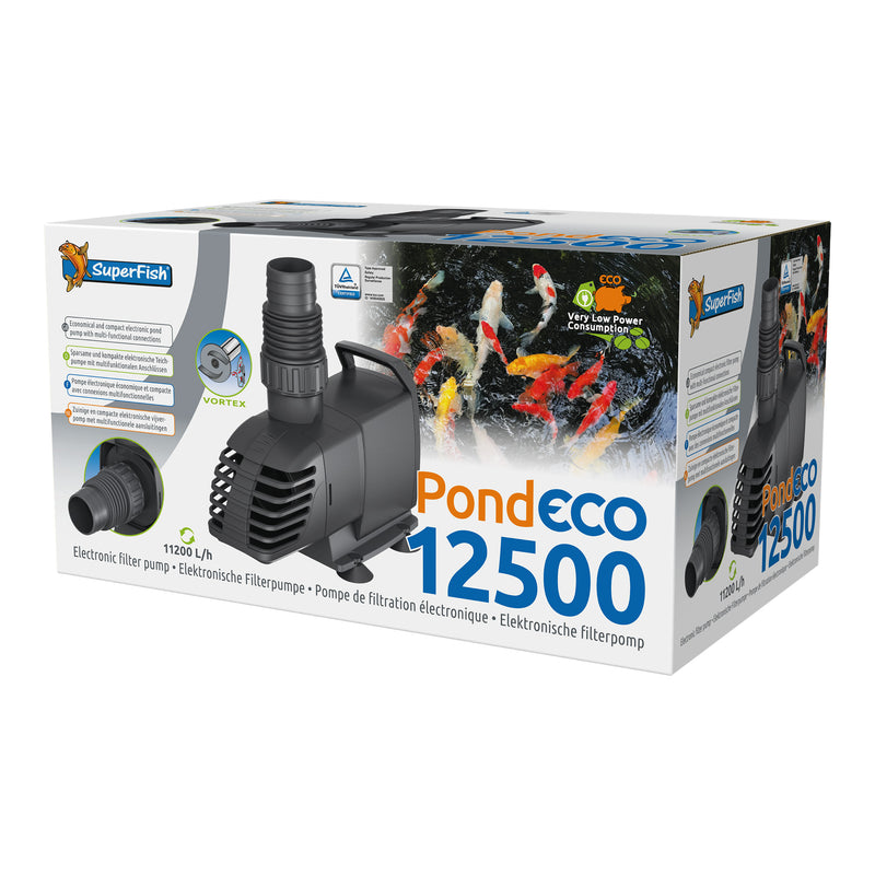 Superfish Pond Eco 12500 - energiezuinige vijverpomp 12.500 l/u bij 85 watt - 8715897321351 SF POND ECO 12500 85W 3D, afbeelding 3 Vijverpomp