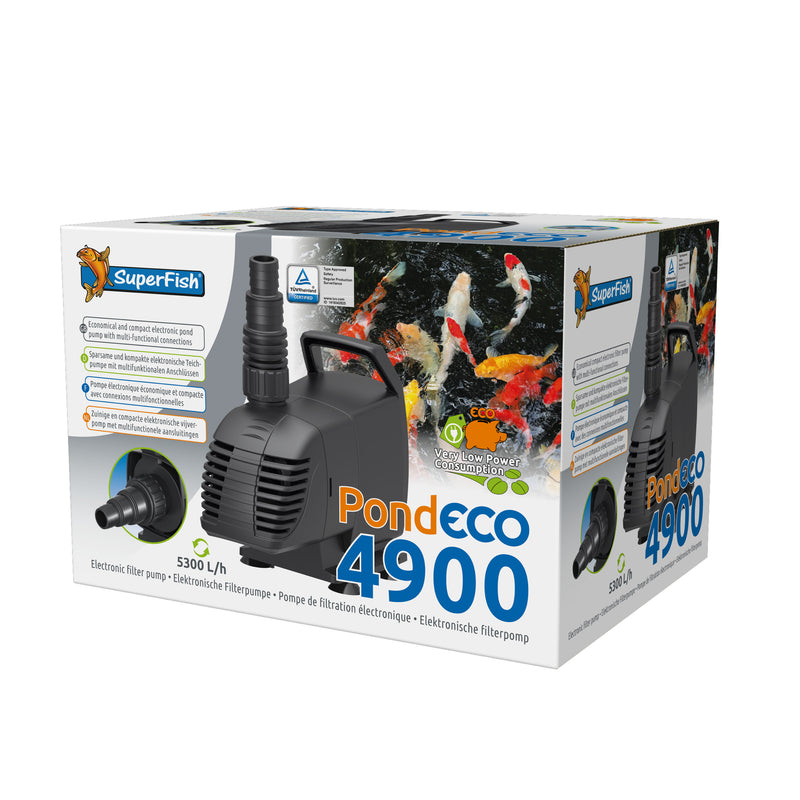Superfish Pond Eco 4900 - Energiezuinige vijverpomp 4.900 L/h bij 29 Watt - 8715897299988 SUPERFISH POND ECO 4900 29 WATT 3D, afbeelding 3 Vijverpomp