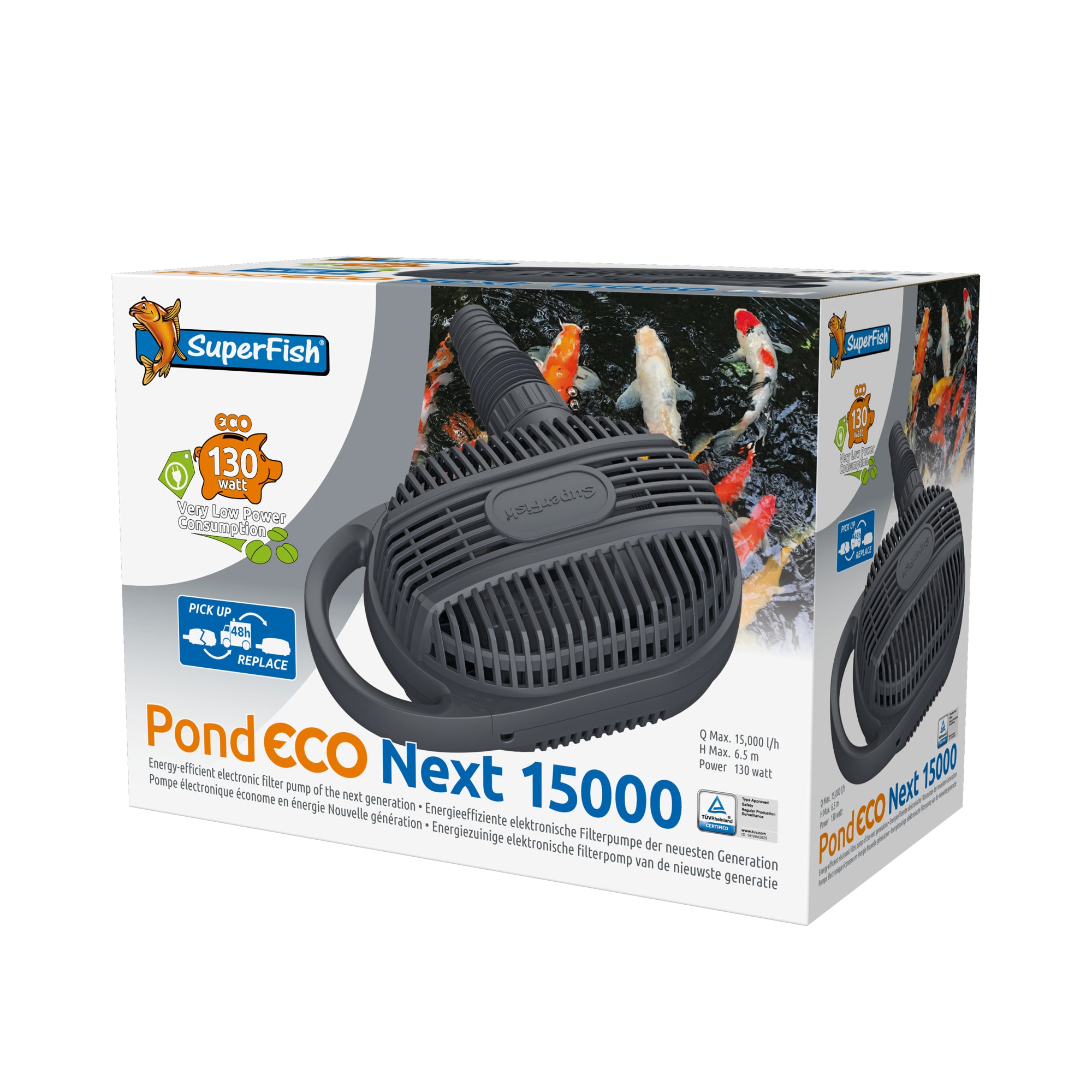 Superfish Pond Eco Next 15.000 - 8715897344794 SF POND ECO NEXT 15000 130W 3D