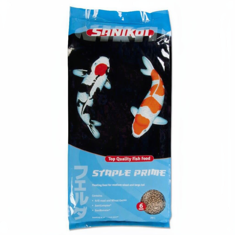 Sanikoi Staple Prime 6mm (20 Liter) - productfoto, Koivoer Basis bij Vijvercentrum