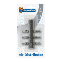 Superfish RVS Verdeelstuk 6 uitgangen - luchtverdeler voor vijverbeluchting, miniatuur 1