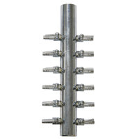 Superfish RVS Verdeelstuk 12 uitgangen - Luchtverdeelstuk - 8715897018800 STAINLES AIR DISTRIBUTOR WITH 12 OUTLETS PRODUCT, miniatuur 2