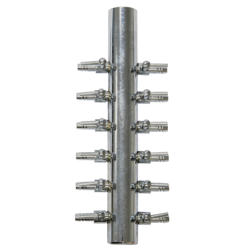 Superfish RVS Verdeelstuk 12 uitgangen - Luchtverdeelstuk - 8715897018800 STAINLES AIR DISTRIBUTOR WITH 12 OUTLETS PRODUCT, detailaanzicht Luchtpomp