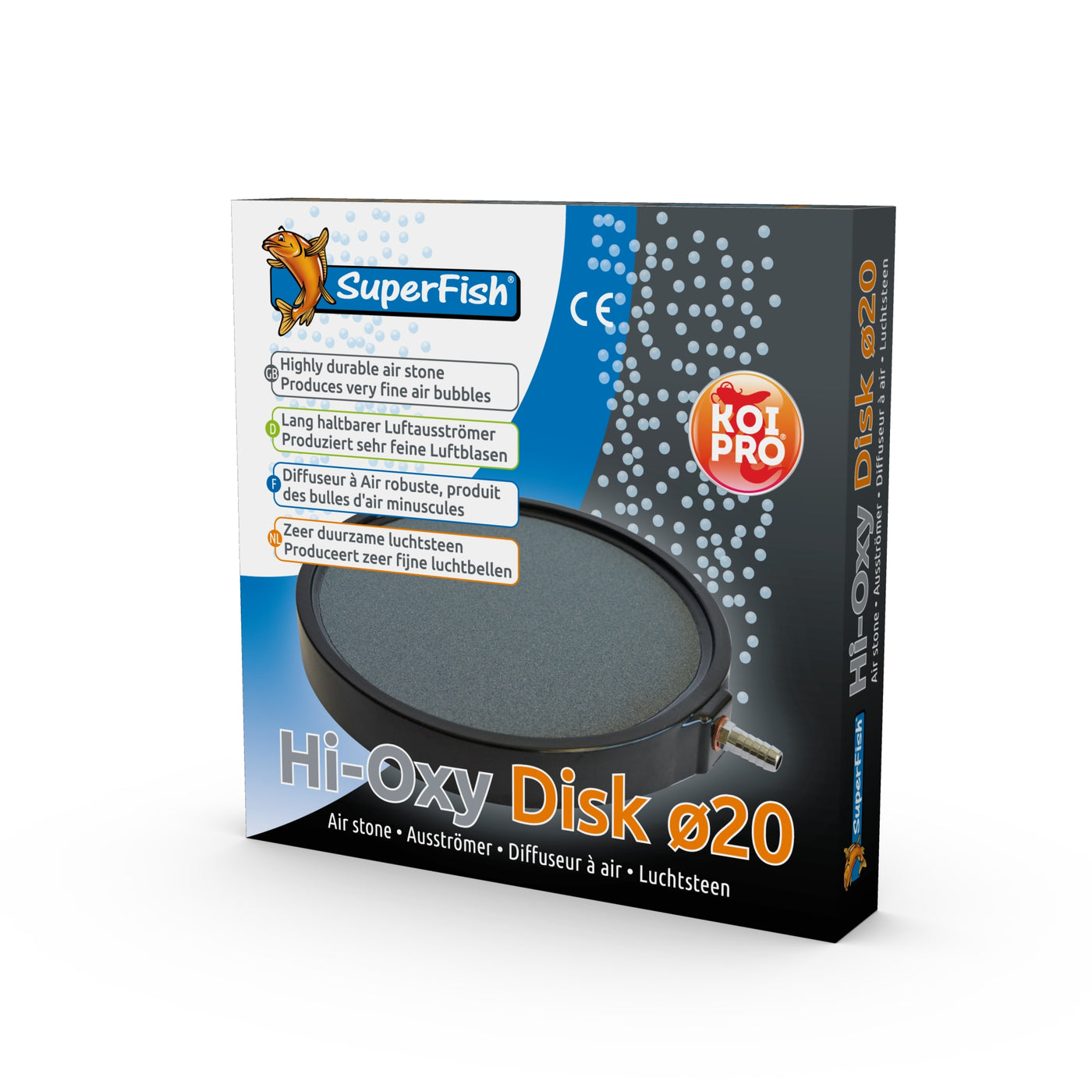 Superfish Hi Oxygen Luchtschotel 20 cm vijverbeluchting - 8715897006579 HI OXYGEN DISK 20CM 3D