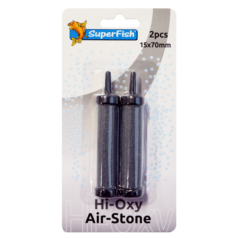 Superfish Hi Oxy Airstone 7x1,5 cm (2 stuks) - luchtsteentjes voor fijne belletjes, Luchtsteen bij Vijvercentrum