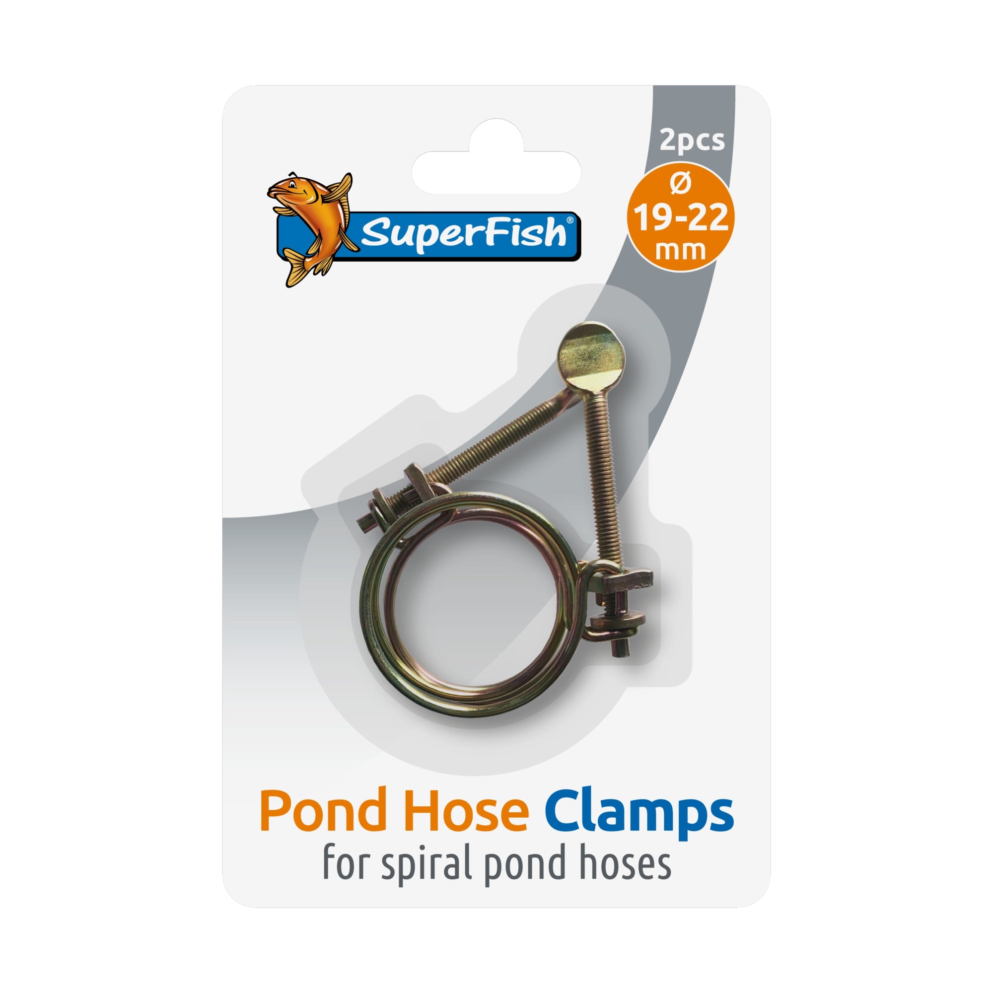 Superfish Spiraalslangklem 19-22 mm (2 stuks) - slangklem voor vijverslangen