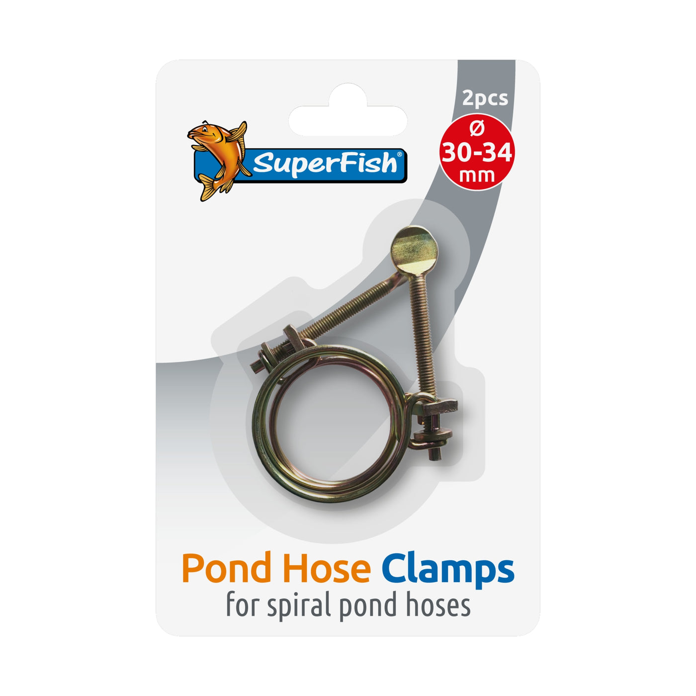 Superfish Spiraalslangklem 30-34mm (2 stuks) - 8715897165597 SPIRAL POND HOSE CLAMP 30 34 MM 2 PCS 3D