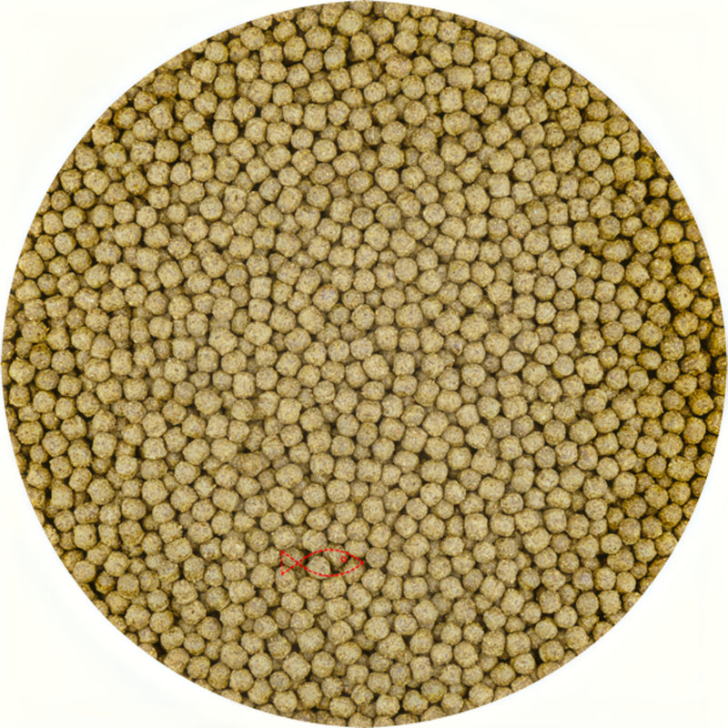 Vivani Color met Spirulina 3mm (15 Kilo Zak) - productfoto, Koivoer Kleur bij Vijvercentrum