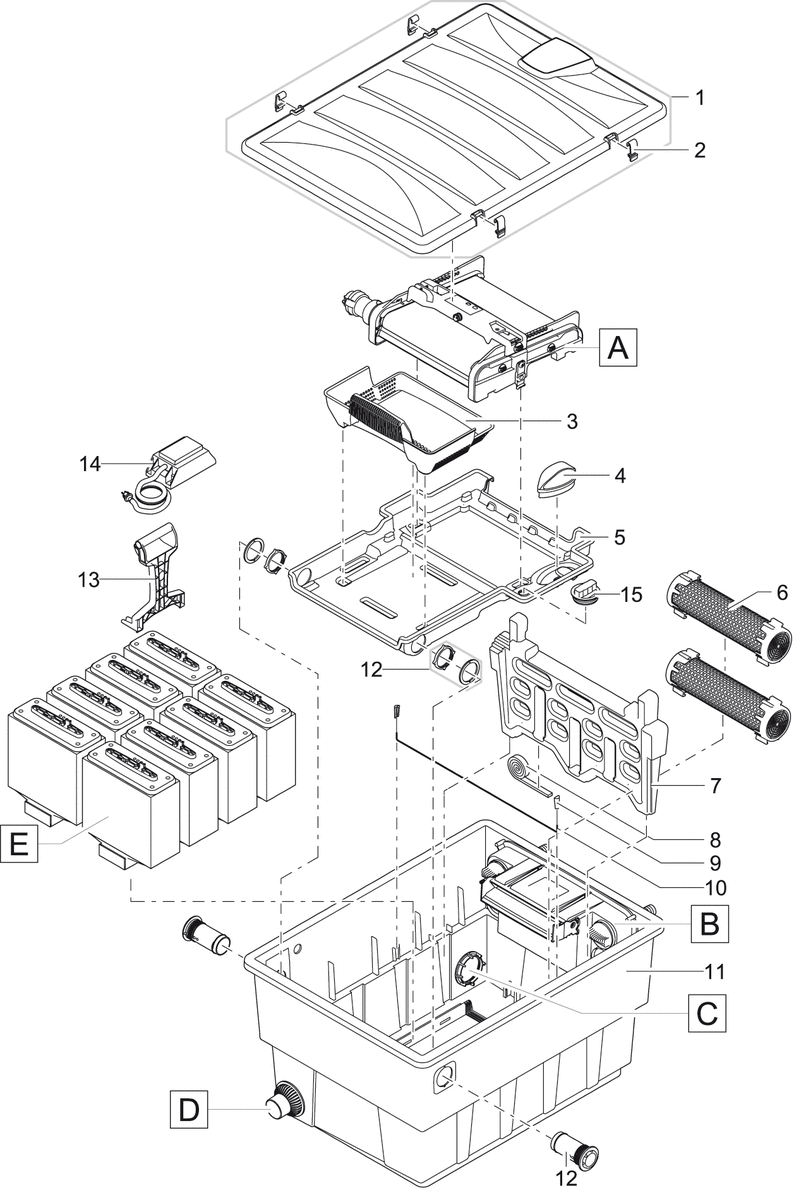 Oase aandrijfeenheid BioTec ScreenMatic - vervangmotor voor zelfreinigend filter productafbeelding