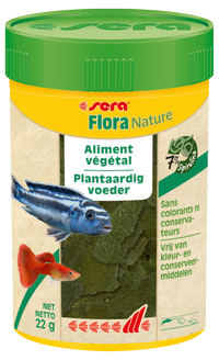 Sera Flora Nature 100 ml - Plantaardig vlokkenvoer voor siervissen, miniatuur 2