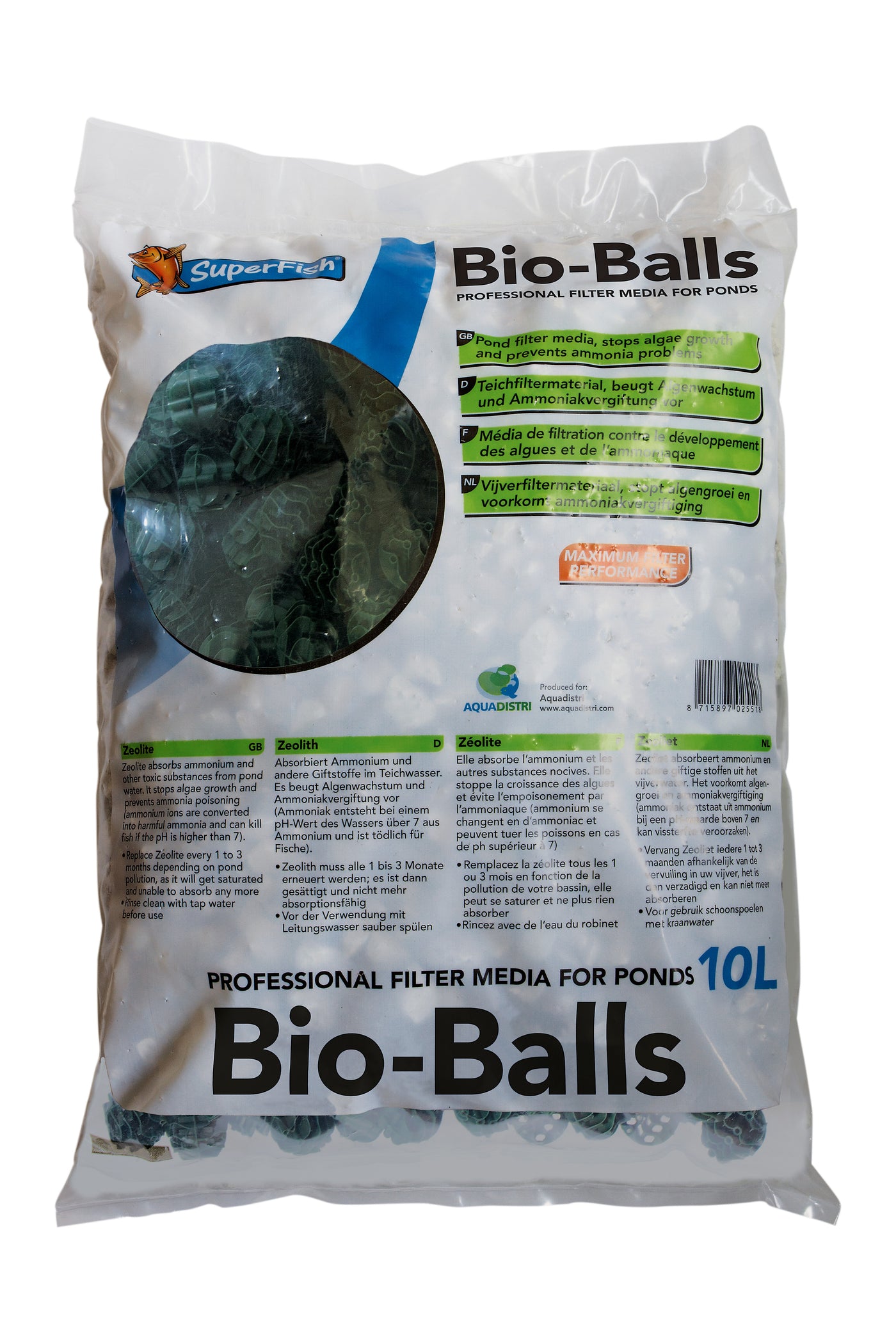 Superfish Pondclear Bio Ball 25 stuks - biologisch filtermateriaal voor vijverfilters