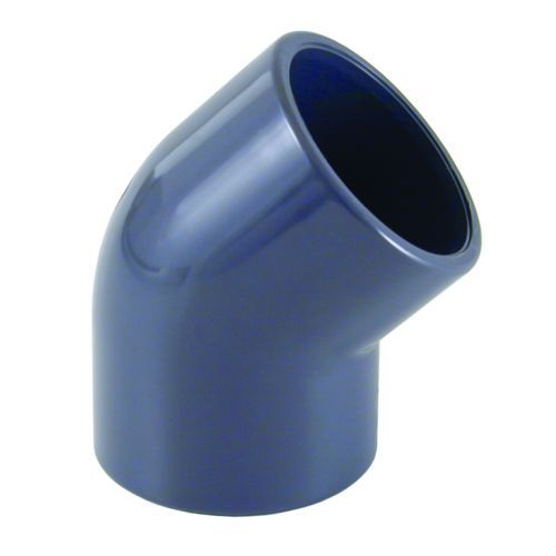 PVC knie 45 graden 400 mm PN5 - hoekstuk industrieel, afbeelding 2 PVC Hulpstuk
