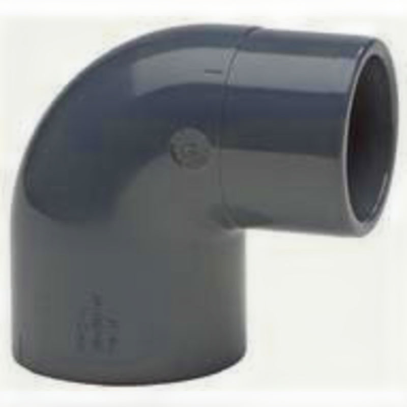 PVC verloop knie 90 graden 63x50/63 mm mof/spie, PVC Hulpstuk bij Vijvercentrum