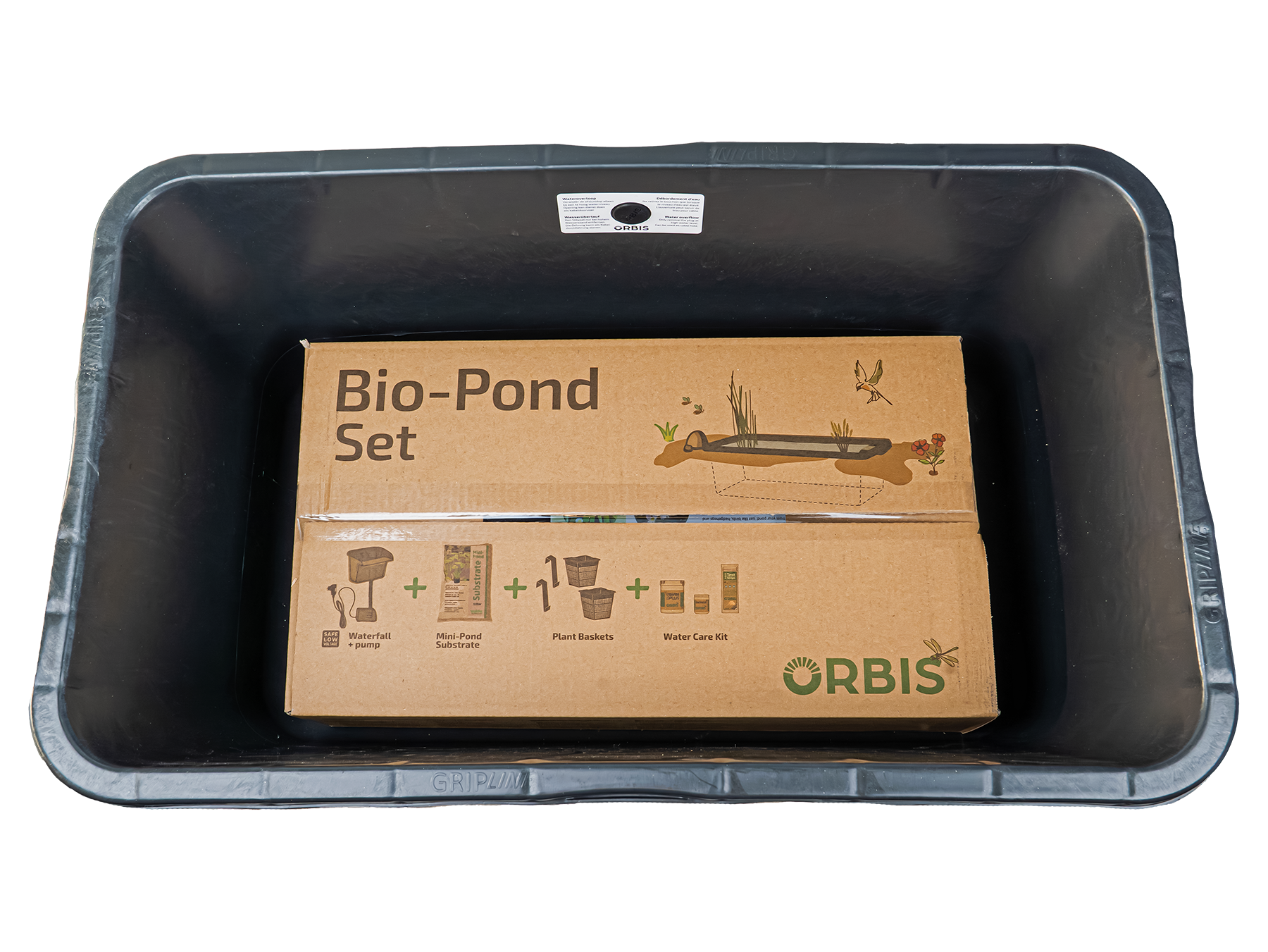 Velda Velda Orbis Bio-Pond rechthoekig 76 x 46 cm Set - Complete minivijver met pomp en waterval