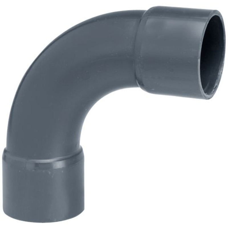 Europond Bocht 90° lijm 63 mm - productfoto — PVC Hulpstuk bij Vijvercentrum