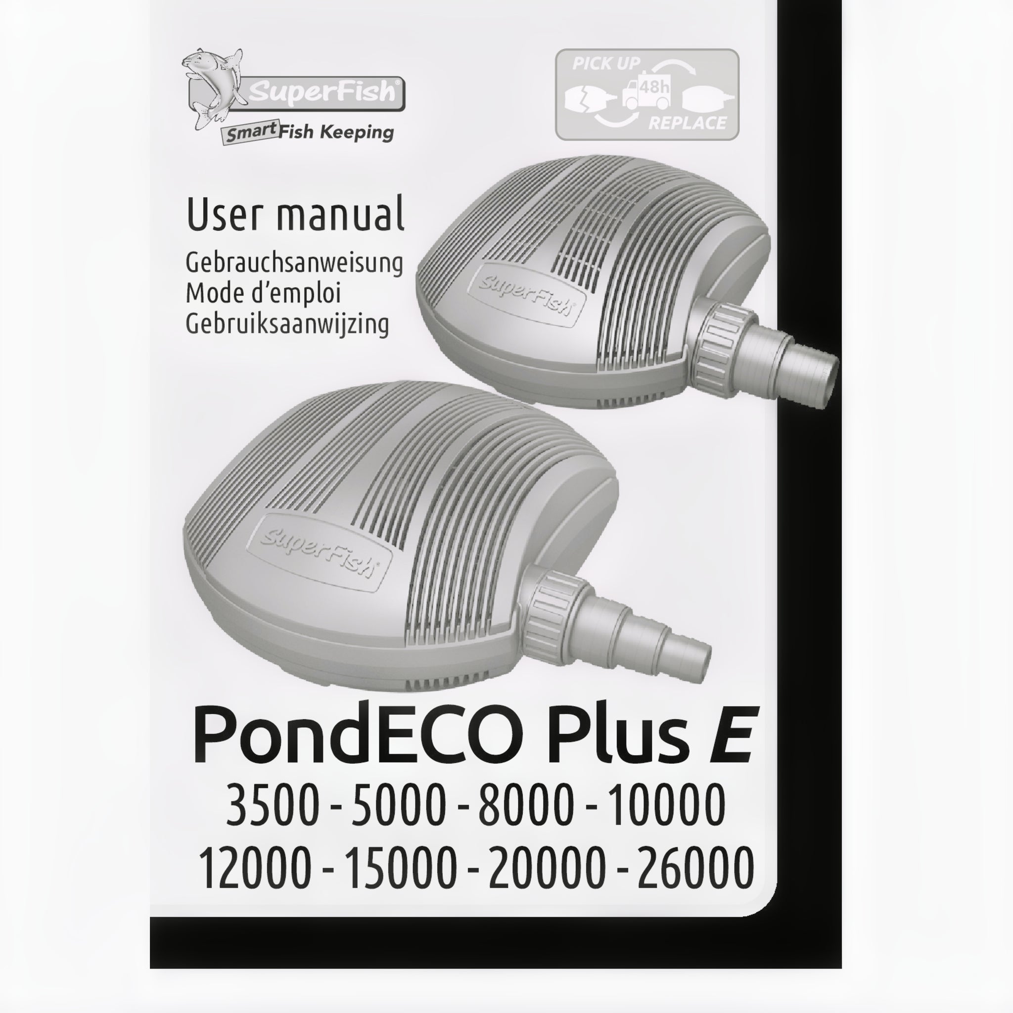 Superfish Pond Eco E 3500 Rotorhuis - productfoto