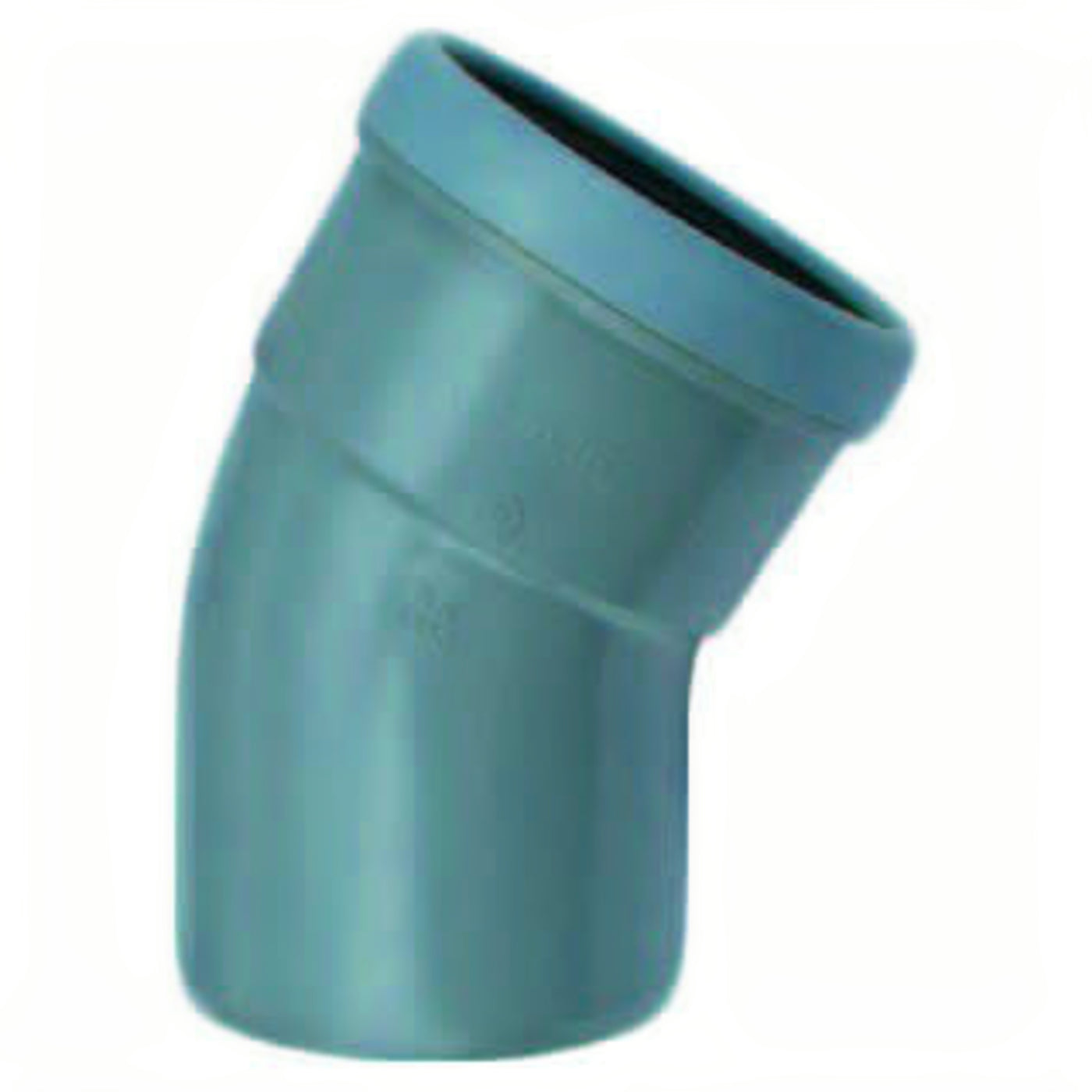 Wavin PVC Bocht 45° manchet - mof x spie 110 mm - productfoto
