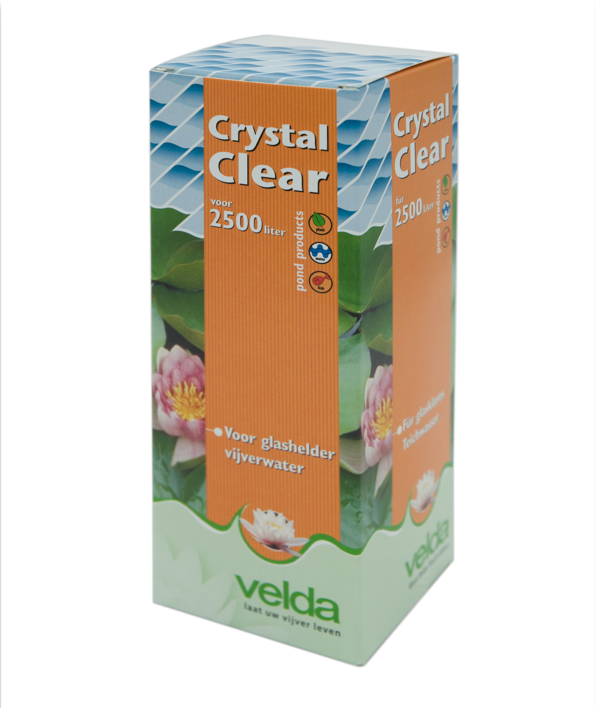 Velda Crystal Clear 250 ml verpakking voor 2.500 liter vijverwater