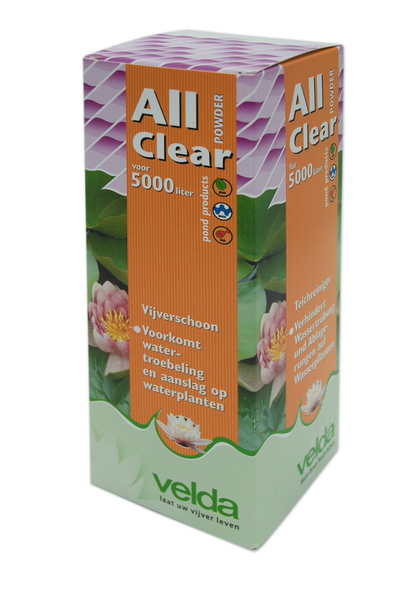 Velda Velda All Clear Powder - 500 Gram | Waterverbeteraar, detailaanzicht Waterverbeteraar