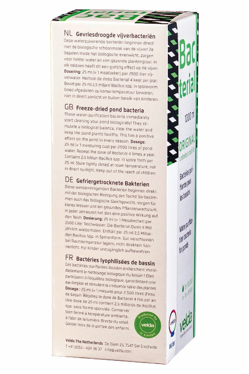Velda Velda Bacterial 1 liter - nitrificerende vijverbacteriën voo, detailaanzicht Waterbehandeling