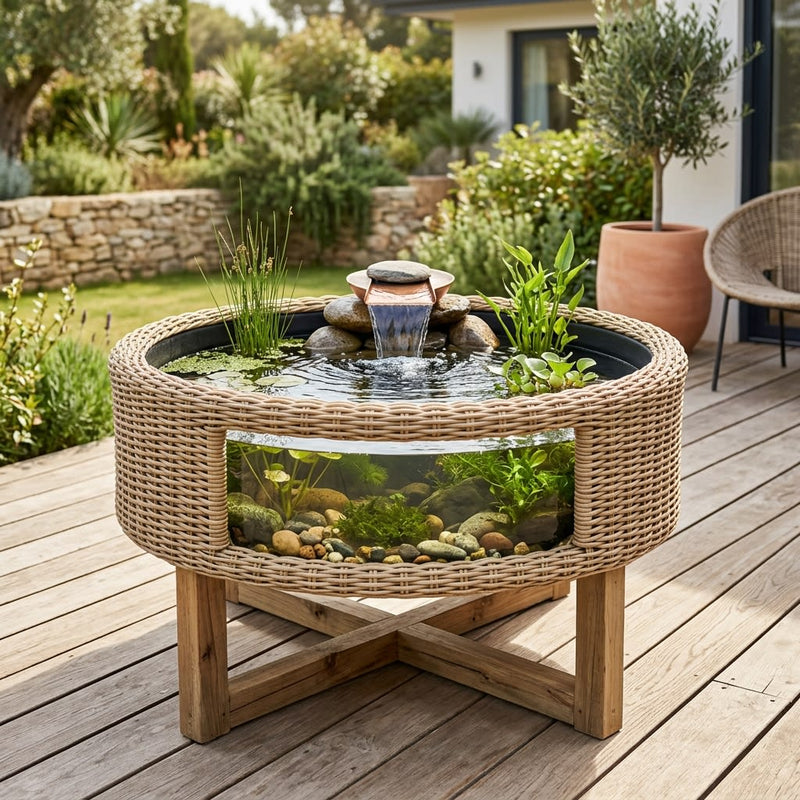 Velda Velda Orbis Mini-Pond Taupe - Terrasvijver 65 liter met wate, Minivijver bij Vijvercentrum
