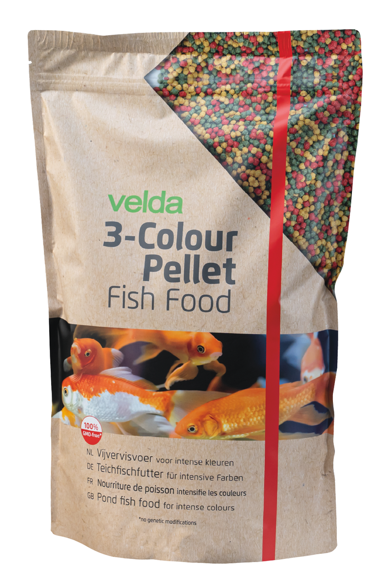 Velda Velda 3-Colour Pellet Food 3000 ml | Koivoer Kleur, detailaanzicht Koivoer Kleur